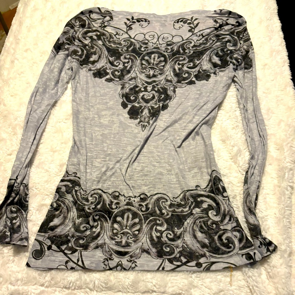 CACHE long sleeve sheer T-Shirt